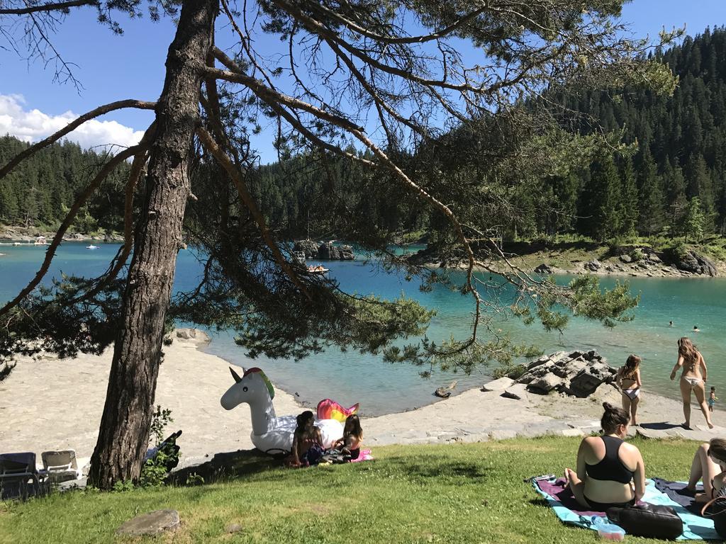 Ferienwohnung Laax Mit Traumblick, Grossem Balkon Und Terrasse Εξωτερικό φωτογραφία