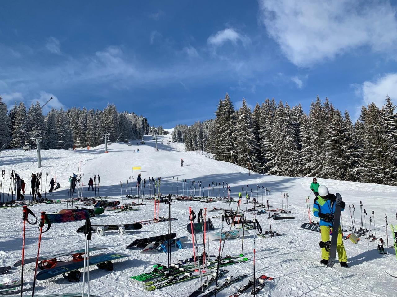 Ferienwohnung Laax Mit Traumblick, Grossem Balkon Und Terrasse Εξωτερικό φωτογραφία